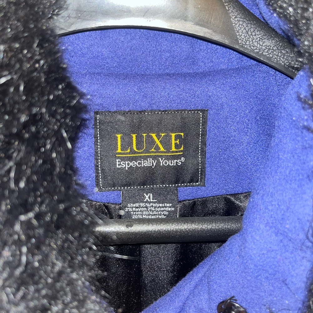 Luxe Royal Blue and Black Jacket